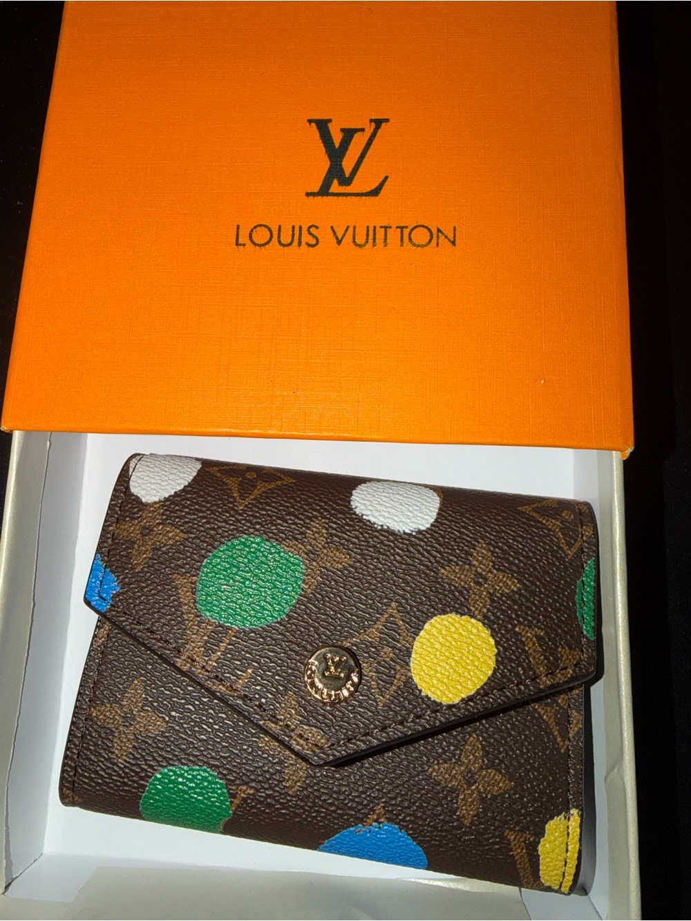 Louis Vuitton Orange Box with Blue Pull Tab - Picture 2 of 3